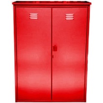 Шкаф газовый на 2 баллона (красный) - фото